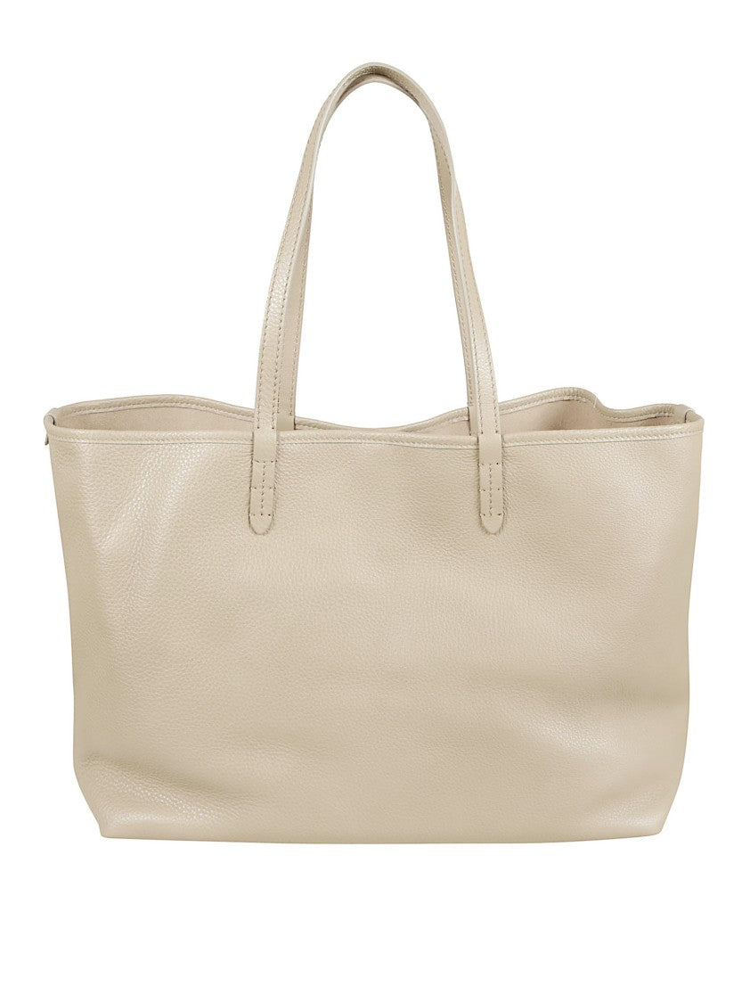 Burberry Pebble Calf Leather Shopping Bag