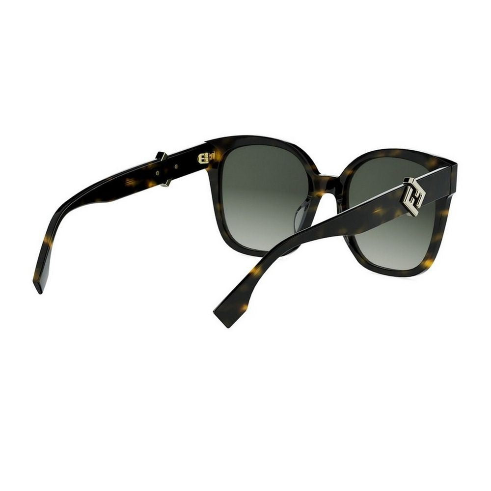 Fendi Ff Diamonds Oversized Square Acetate Sunglasses