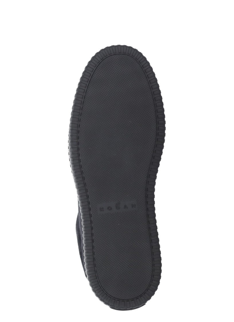 Hogan Blue Suede Low-Top Sneakers