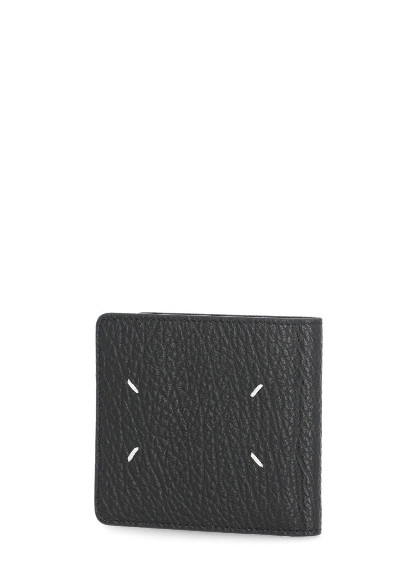 Maison Margiela Black Embossed Leather Wallet
