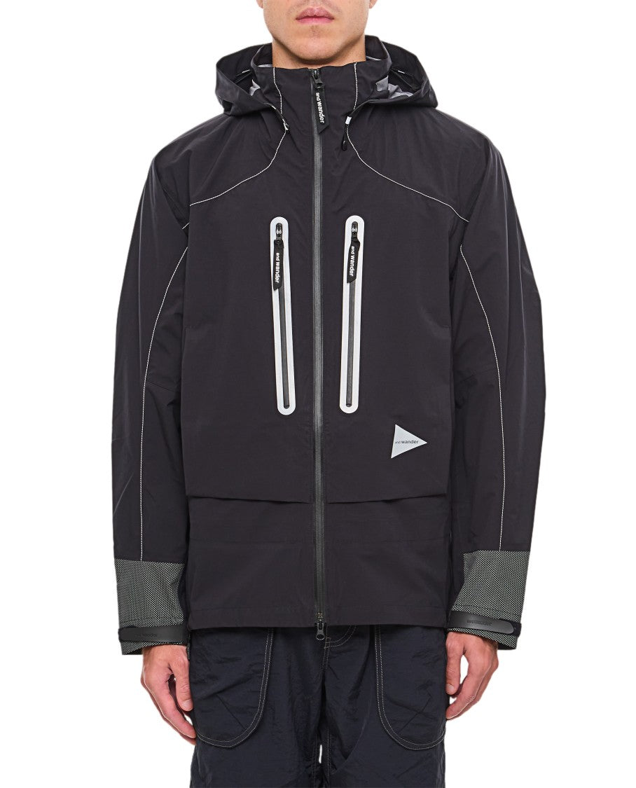 And Wander Lightweight Waterproof Rain Jacket With Adjustable Features
