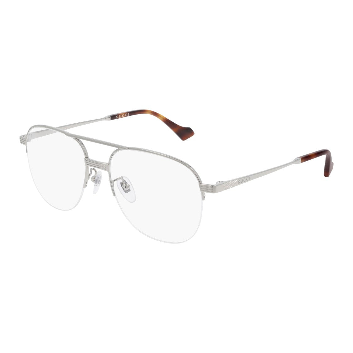 Gucci Gg0745o Rectangular Metal Frame Eyeglasses