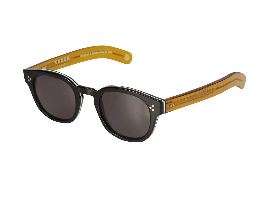 Kador Black Jolly Amerika Round Sunglasses