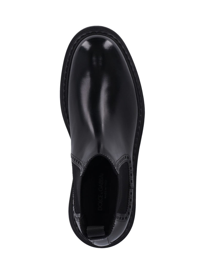 Dolce & Gabbana Chelsea Ankle Boots – Black