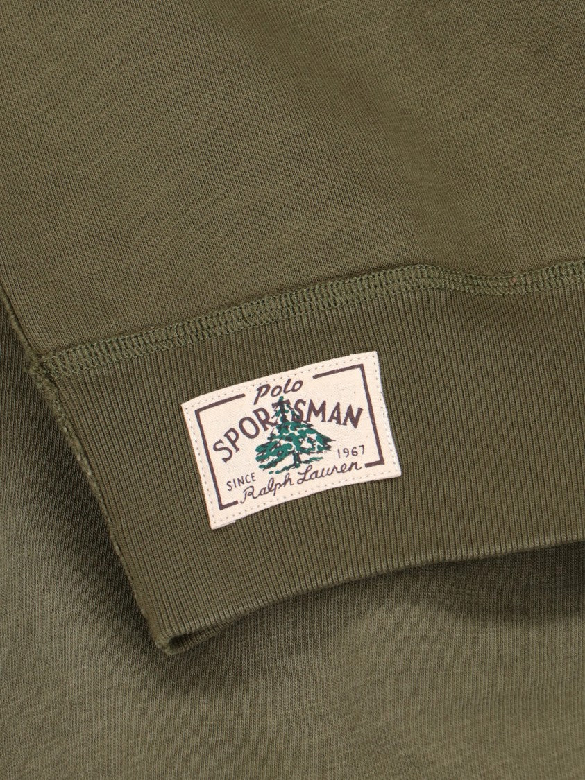 Polo Ralph Lauren Sweatshirt, In Green Cotton Blend