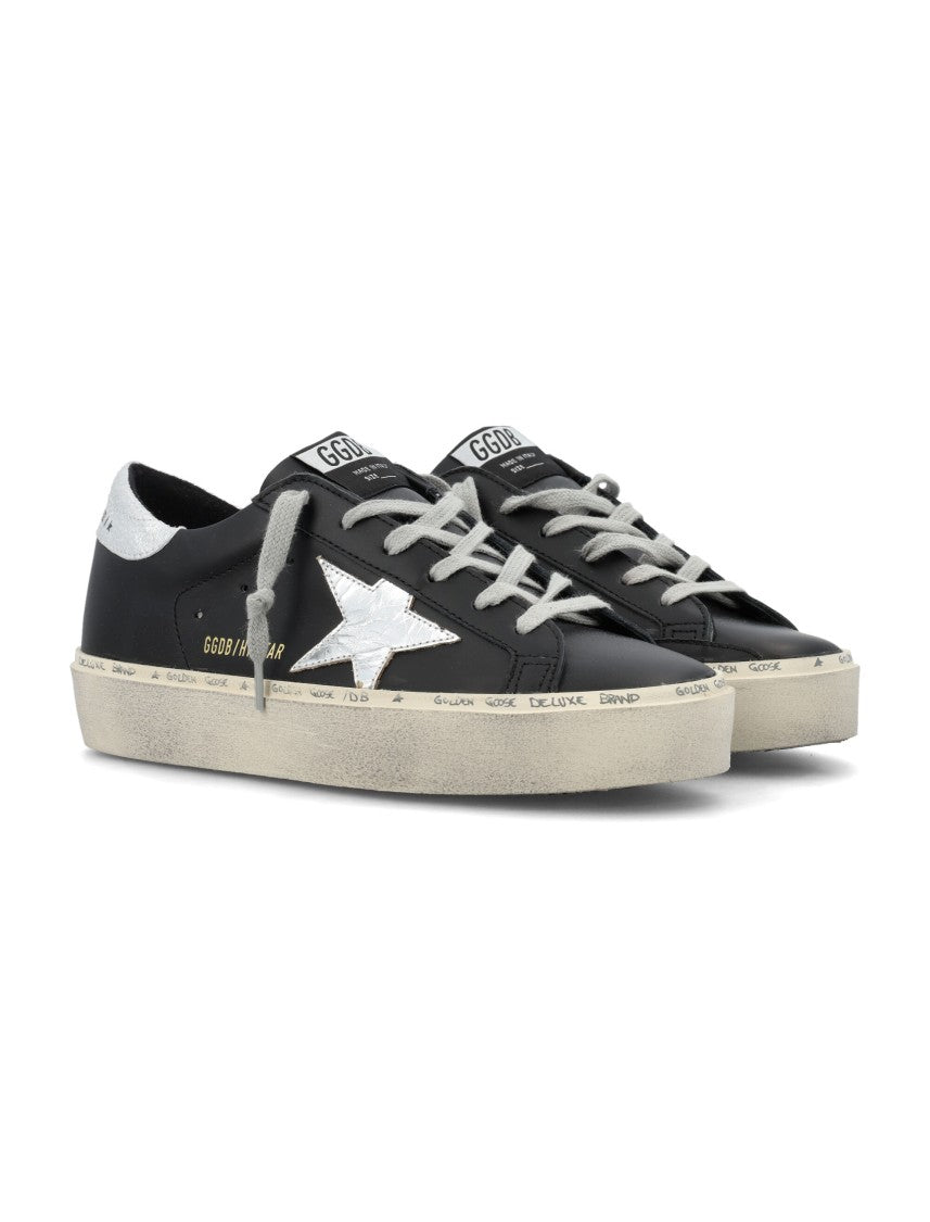 Golden Goose Low-Top Sneakers With Silver Star And Distressed Sole