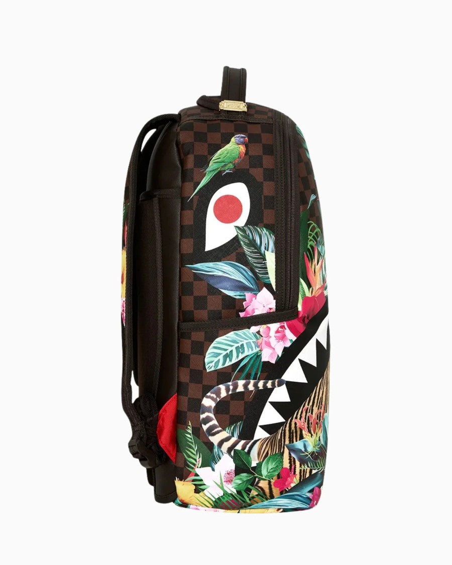 Sprayground Multicolor Flowering Jungle Shark 2 Backpack