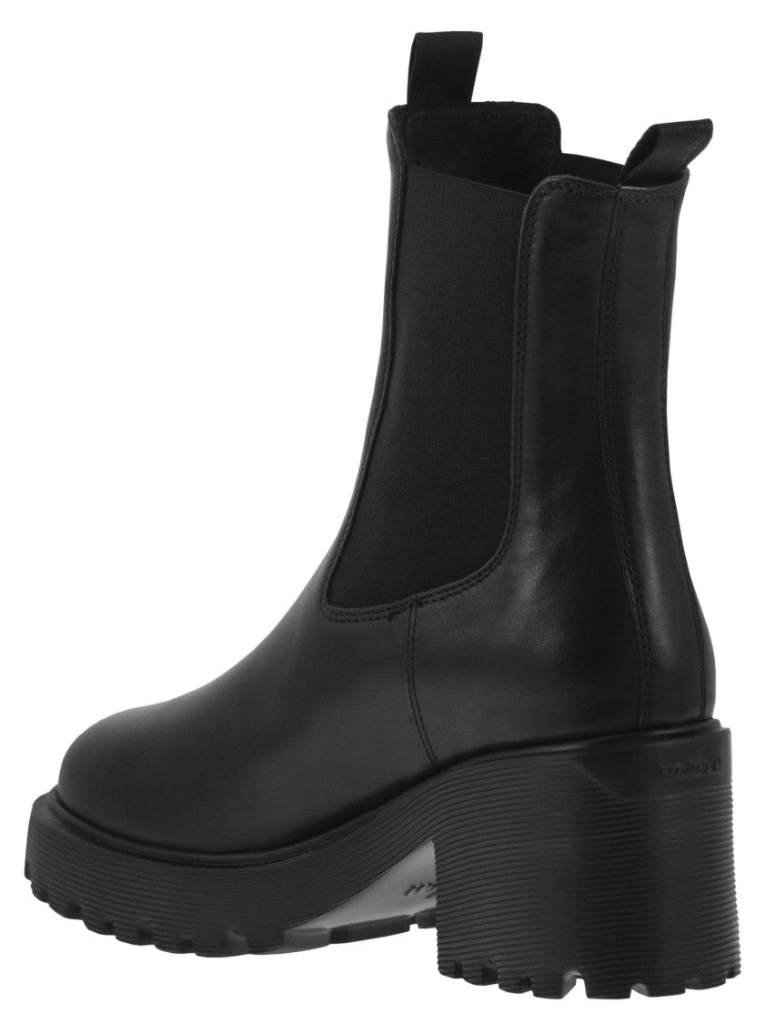 Hogan H649 - Leather Chelsea Boot
