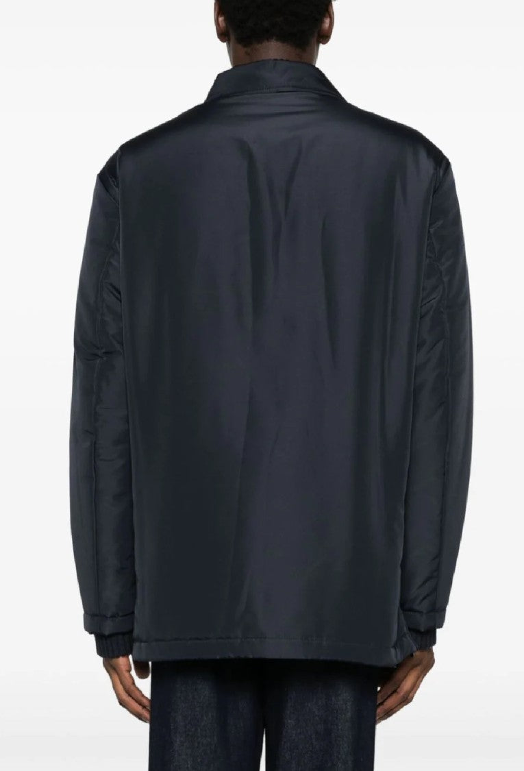 Emporio Armani Overcoat With Design And Warmth