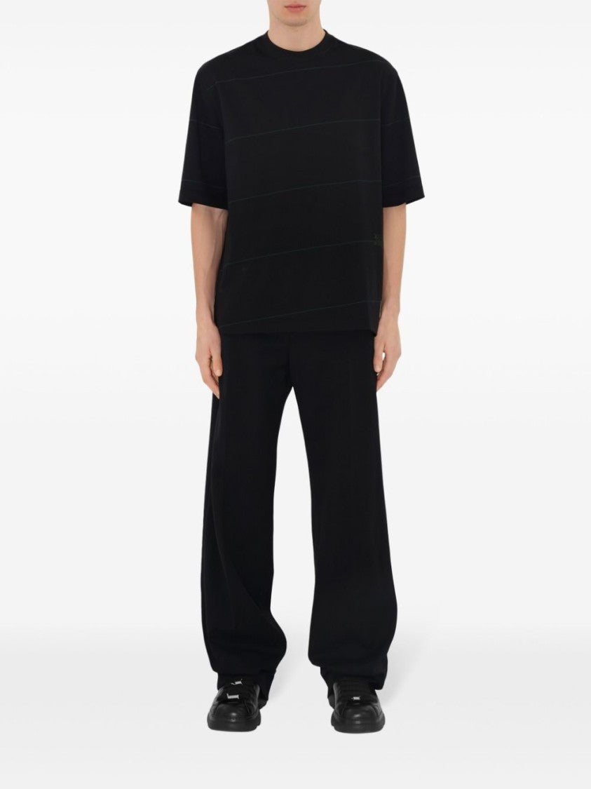 Burberry Striped Cotton T-Shirt