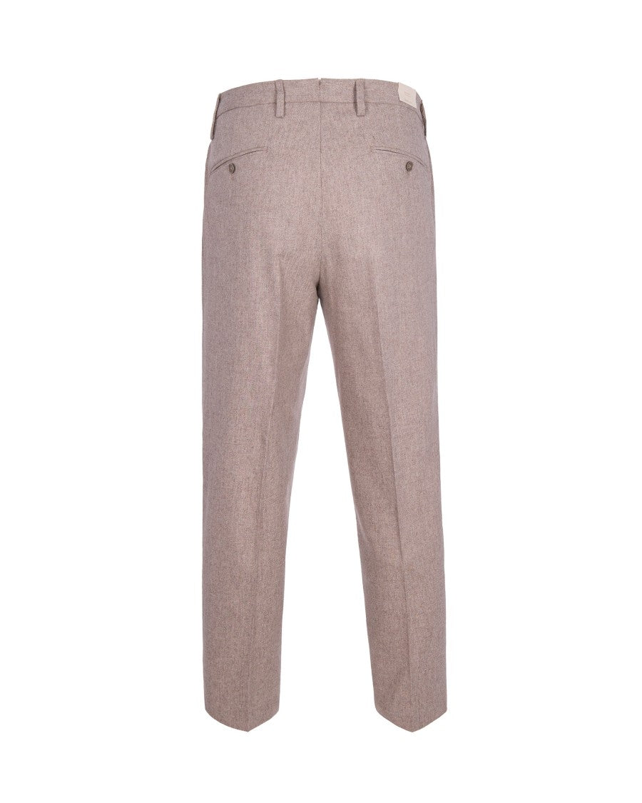 Briglia Straight-Fit Tailored Trousers In Luxurious Flannel