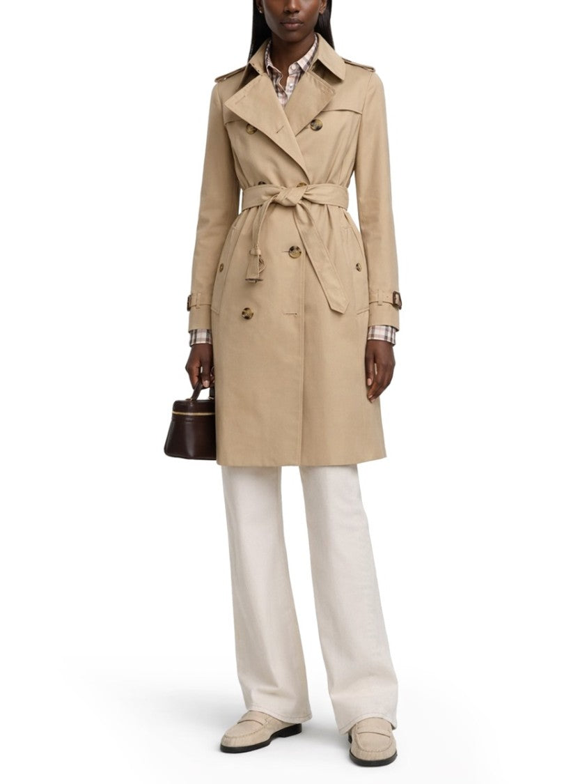 Burberry Heritage Kensington Cotton Double-Breasted Trench Coat