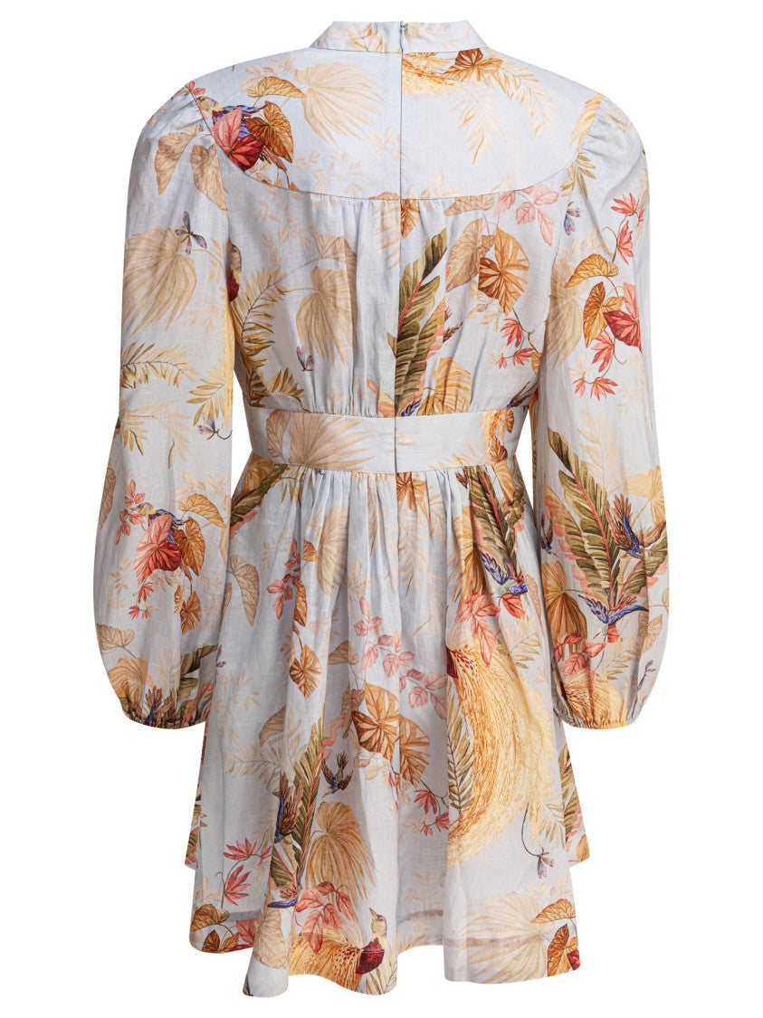 Zimmermann Ascension Plunge Mini Dress