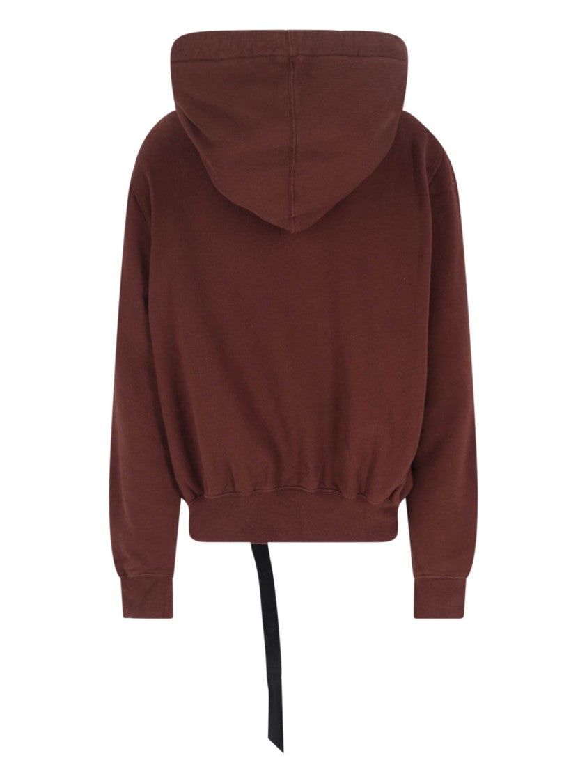 Drkshdw By Rick Owens Hollywood Hoodie – Brown