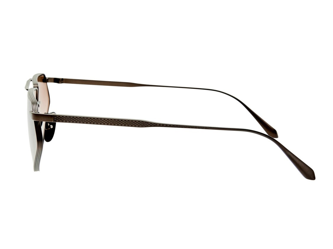 Linda Farrow Lfl1702 Gradient Titanium Aviator Sunglasses