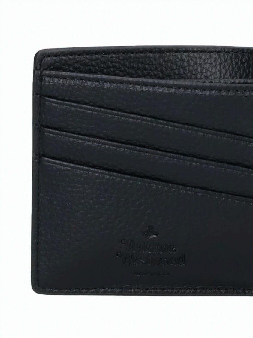 Vivienne Westwood Textured Polyurethane Bifold Wallet