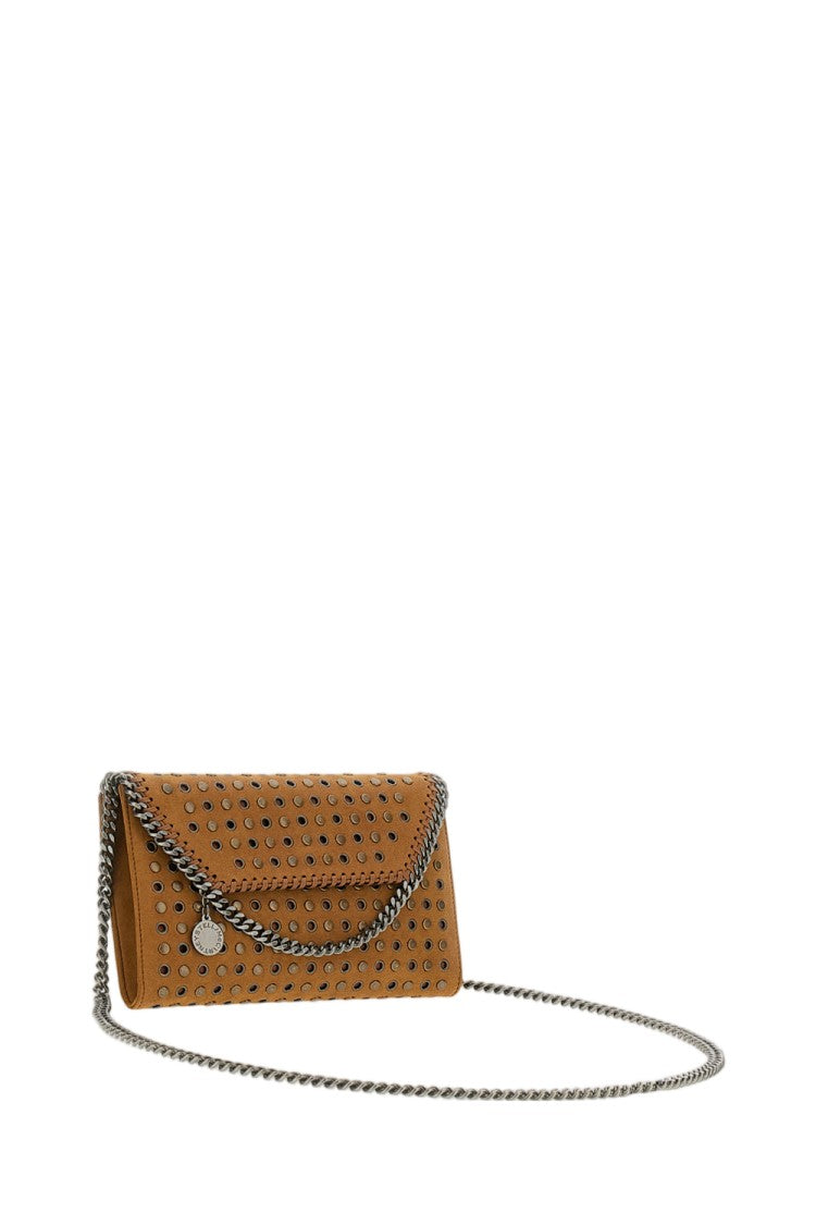 Stella Mccartney Blue Falabella Studded Suede Bag