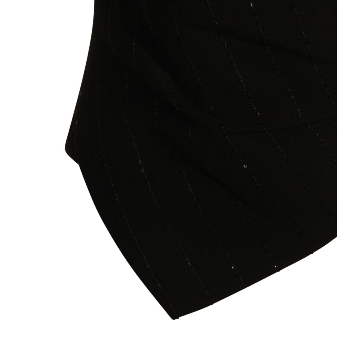 Nissa Asymmetrical Black Top With One-Shoulder Design