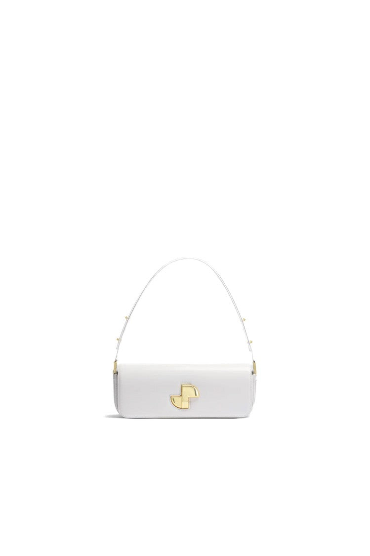Patou Glossy Leather Day Bag