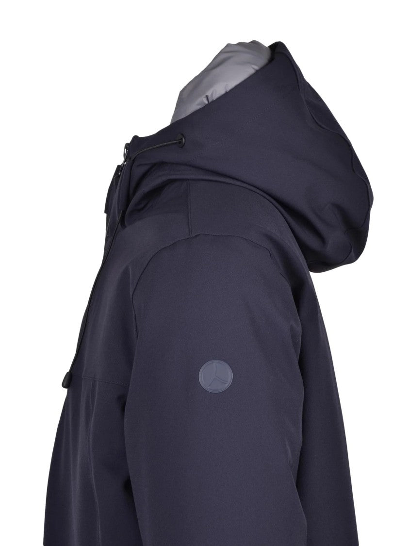 People Of Shibuya Blue Mitake Padded Stretch Polyamide Jacket