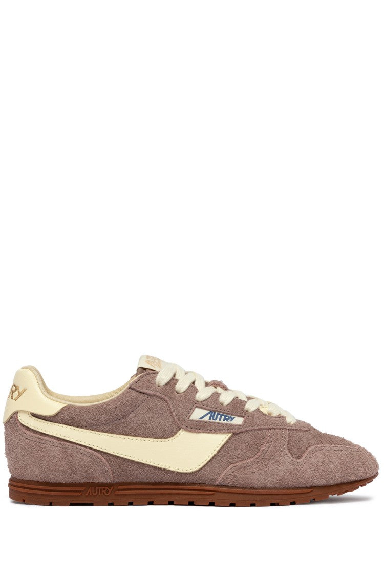 Autry Mauve Windspin Suede Sneakers