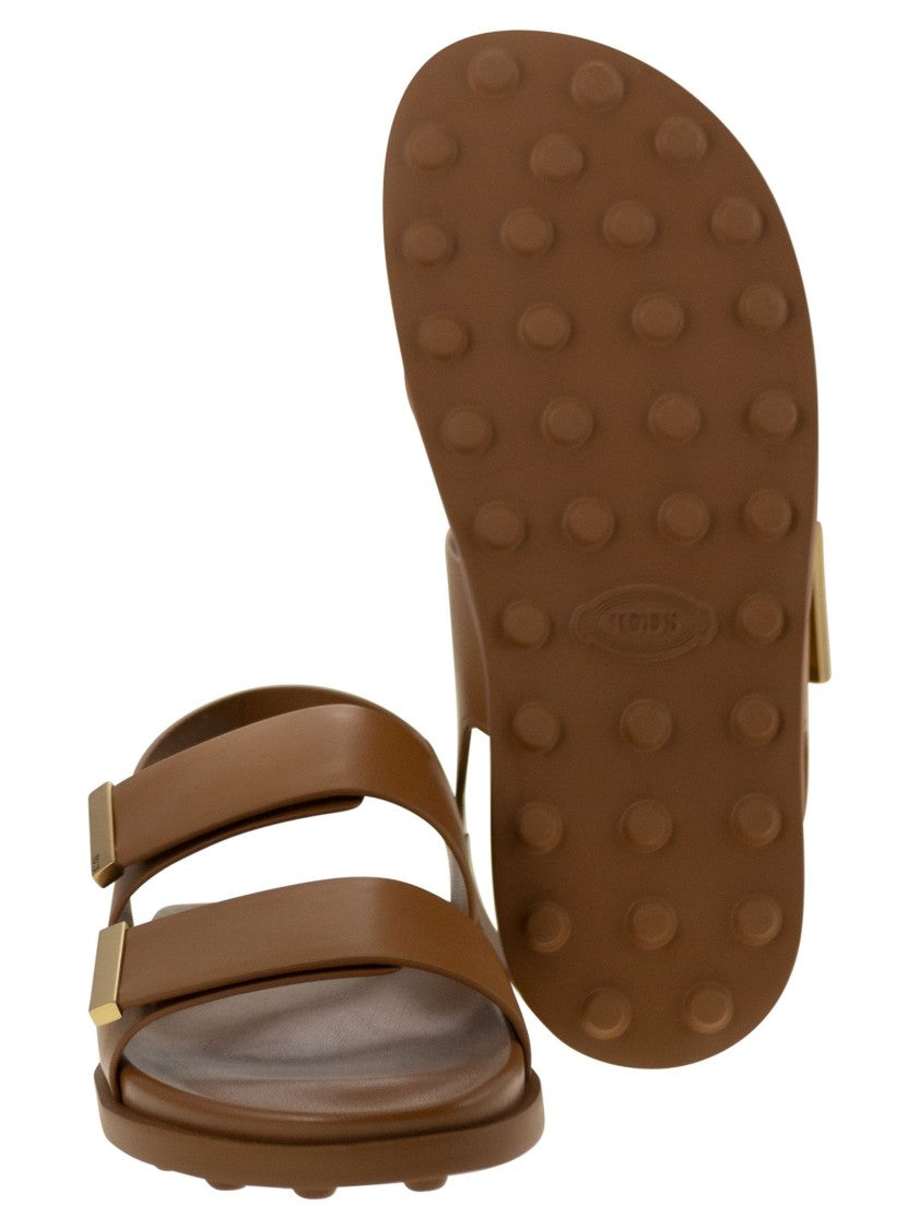 Tod's Sandal With Two Leather Straps
