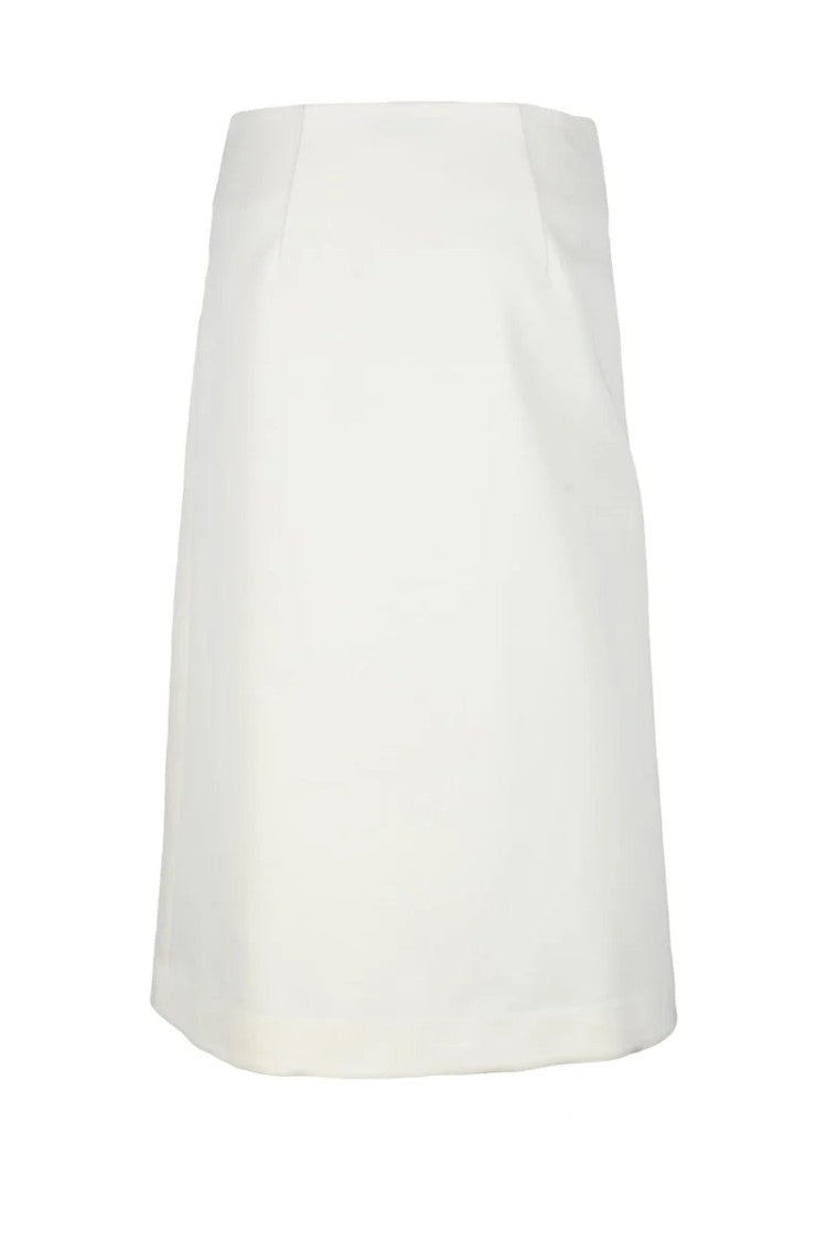 Co Collections Women's Skirt White Asymmetrical