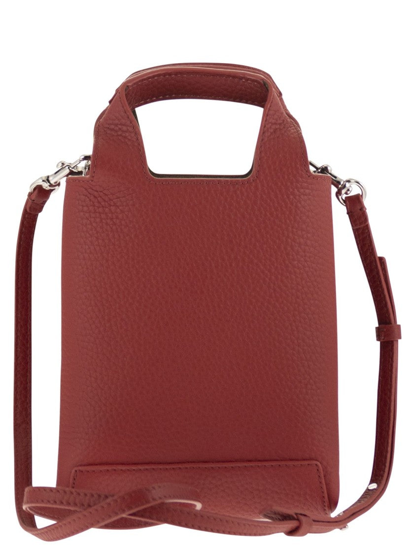 Hogan Mini Hammered Leather Tote Bag