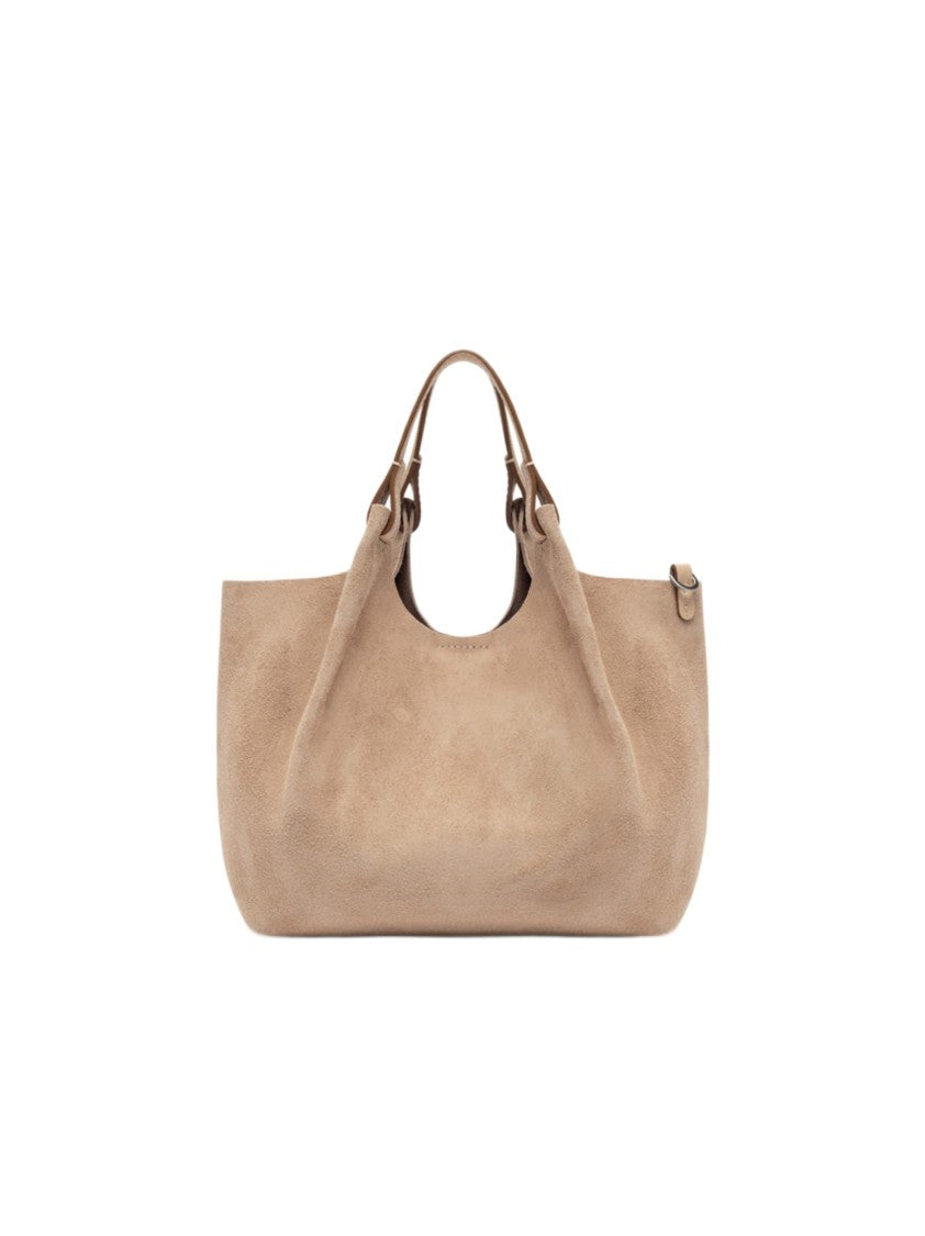 Gianni Chiarini Contemporary Suede Leather Bag With Removable Strap