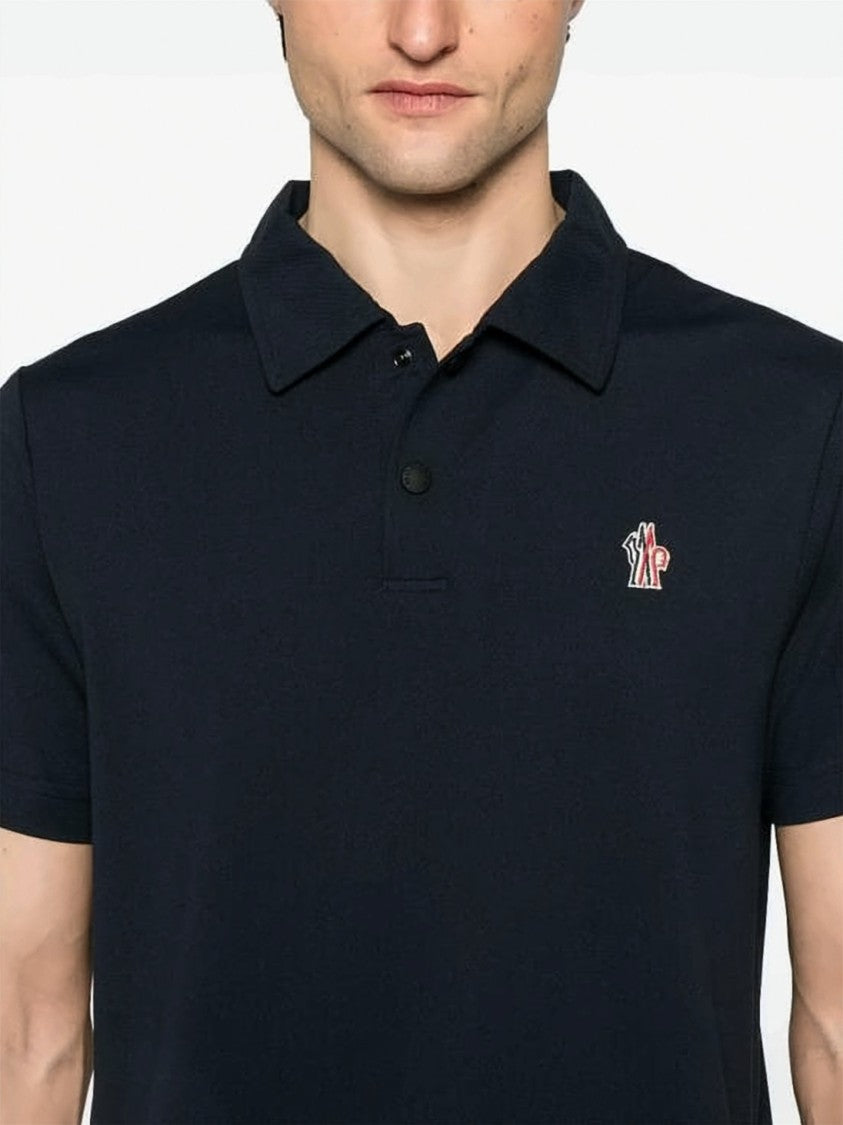 Moncler Short-Sleeved Polo Shirt With Classic Collar