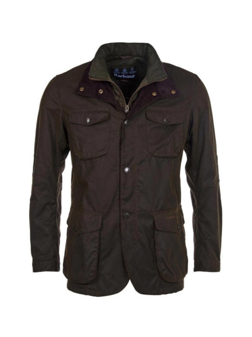 Barbour Olive Green Oban Waxed Cotton Jacket