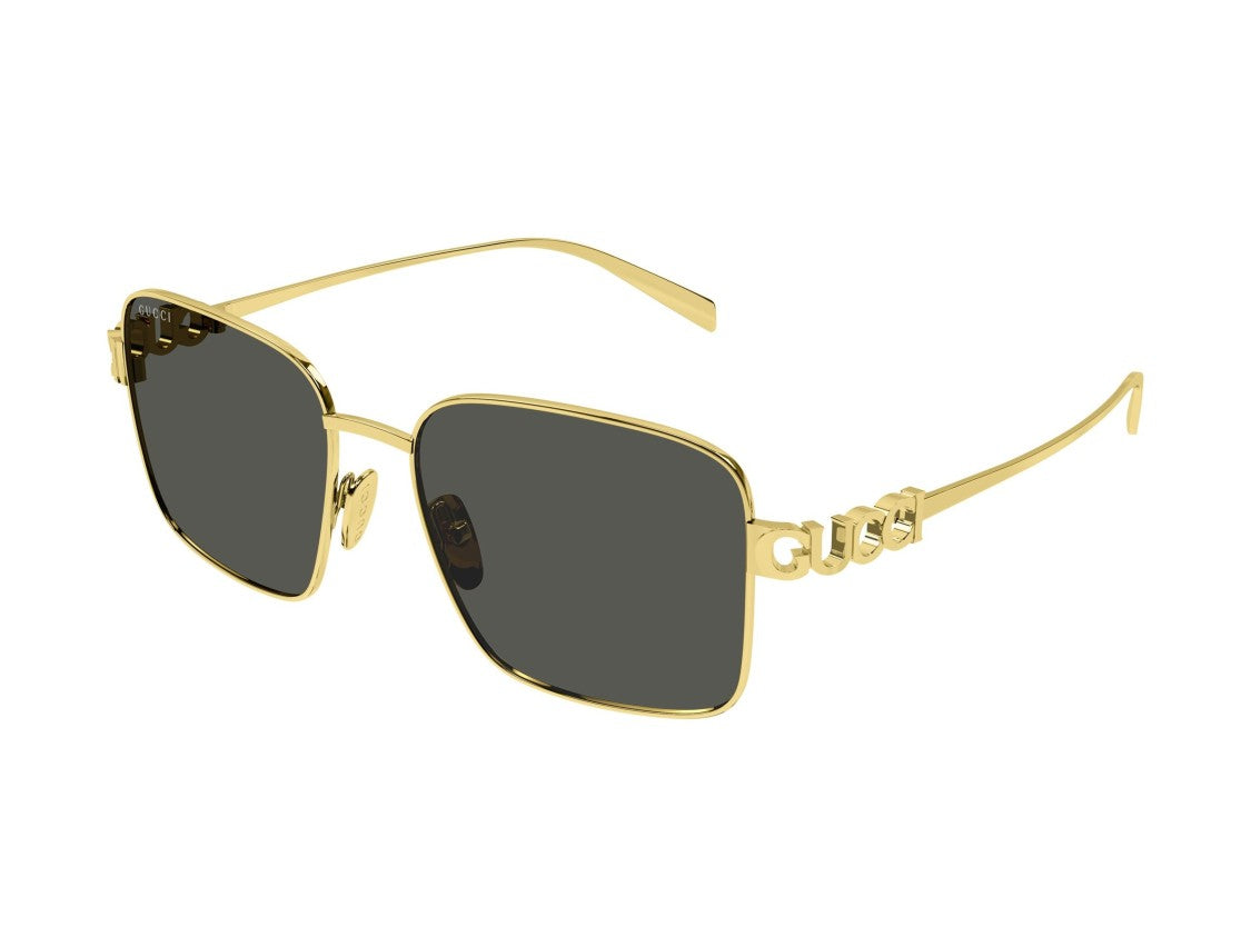 Gucci Gold Gg1937s Metal Square Sunglasses