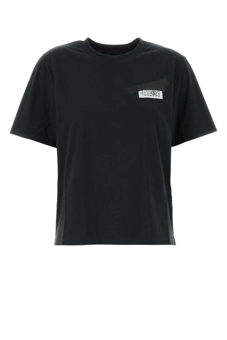 Mm6 By Maison Margiela Slate Cotton T-Shirt