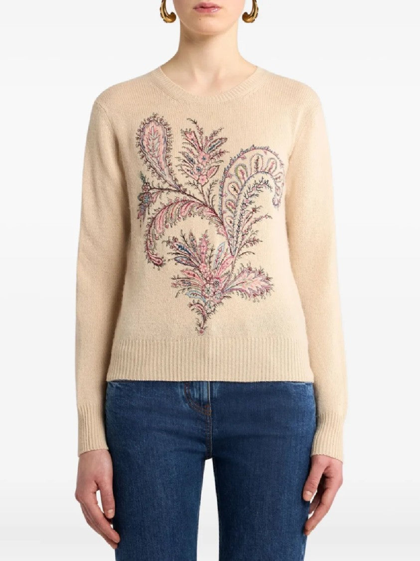 Etro Intricately Embroidered Knitwear Top