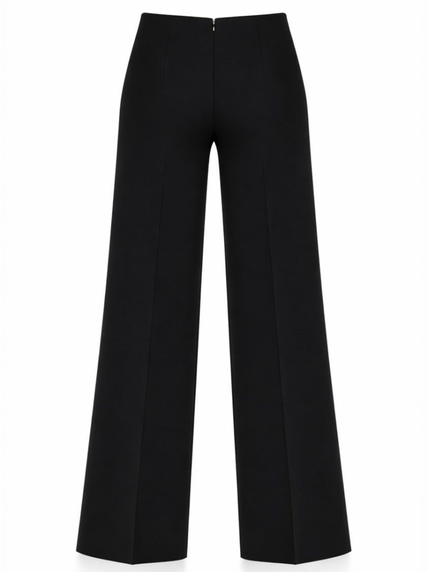 Gucci Wide-Leg Tailored Pants With Sharp Front Creases