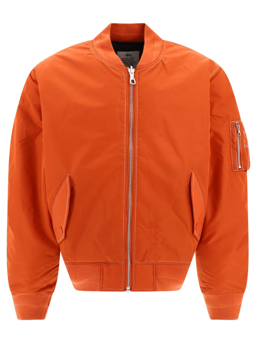 Stussy Reversible Orange Nylon Jacket