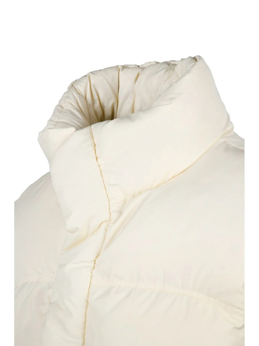 Bacon White Polyester Orange Fant Down Vest