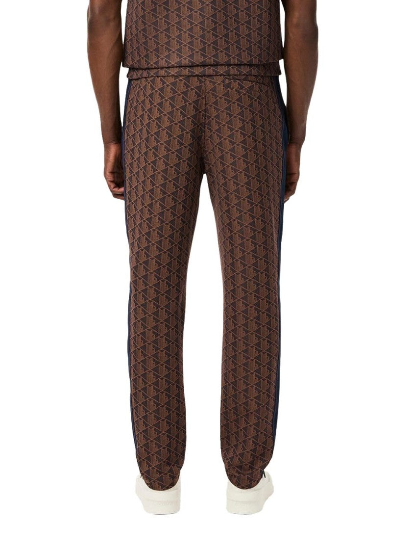 Lacoste Geometric Monogram Tracksuit With Contrast Side Stripes