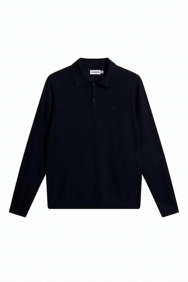 J Lindeberg Merino Wool Polo Knit Top