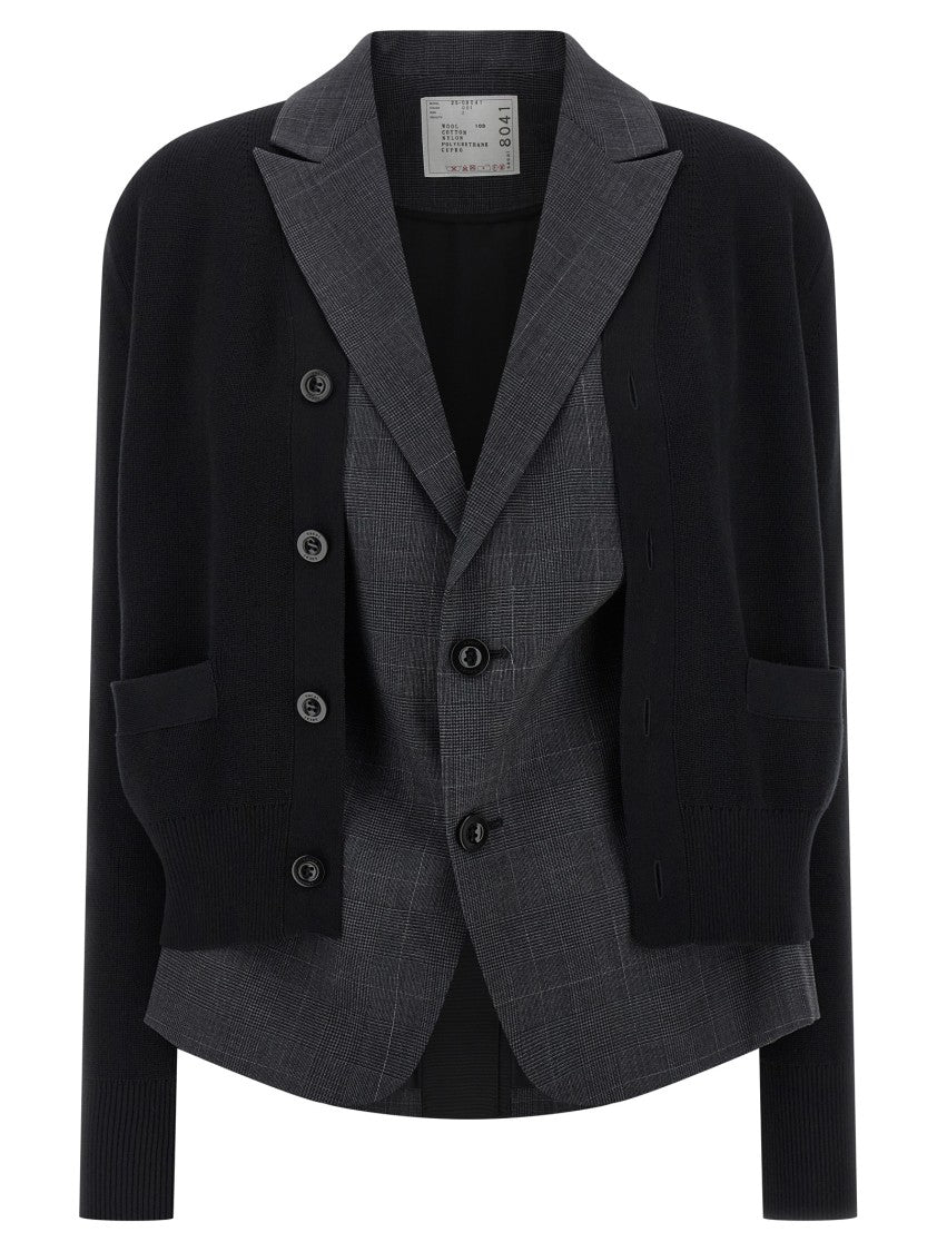 Sacai Double Layer Cardigan
