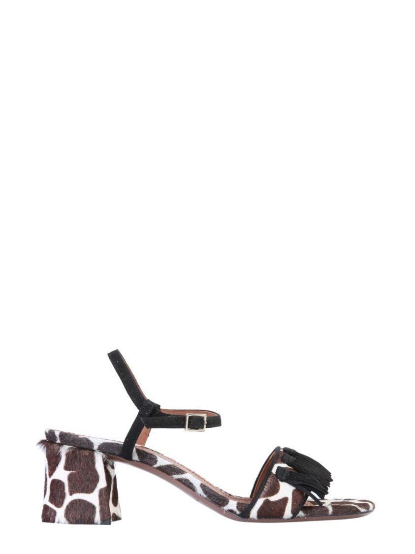 L'autre Chose Animal Print Sandals