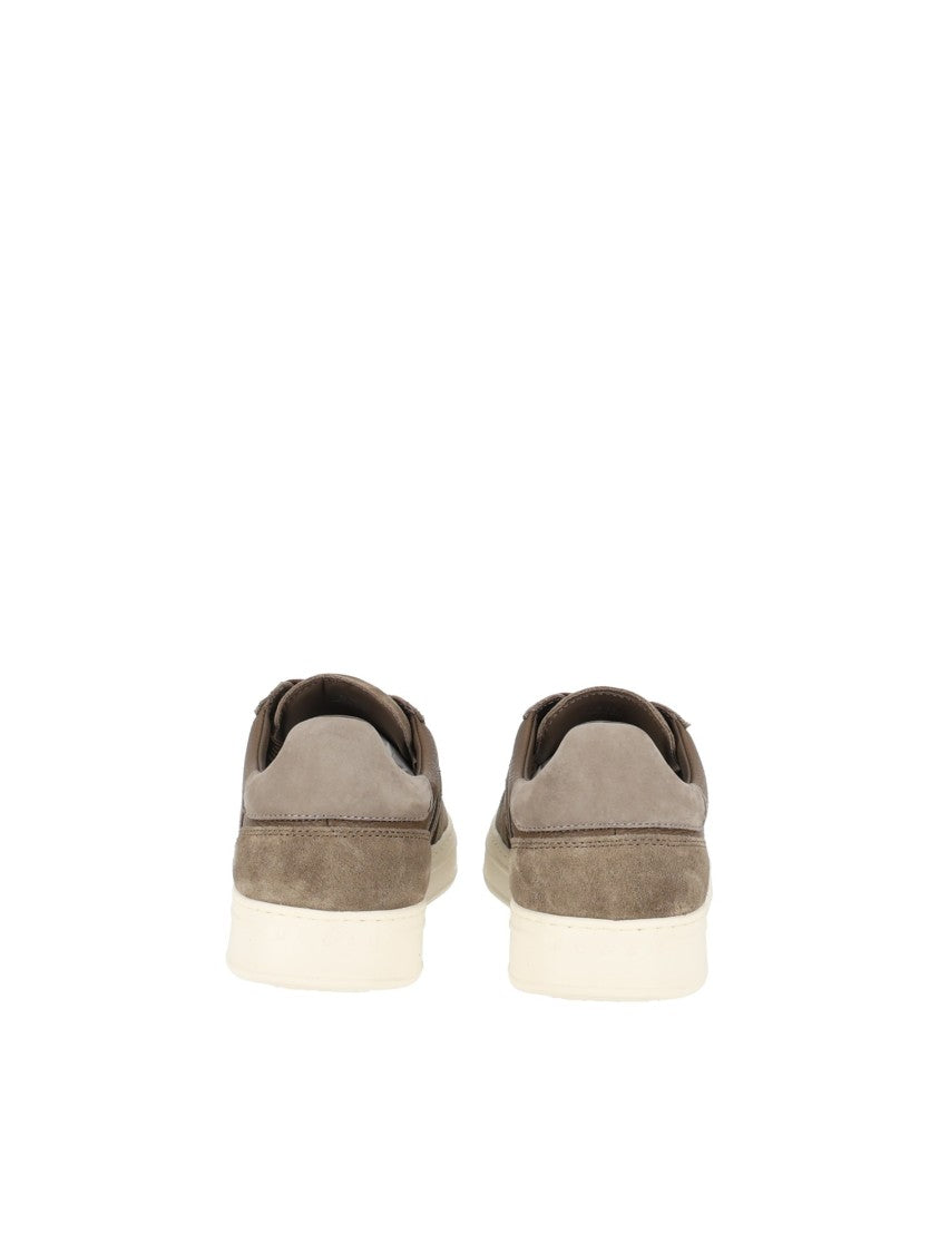 Hogan Taupe H668 Calfskin Low-Top Sneakers