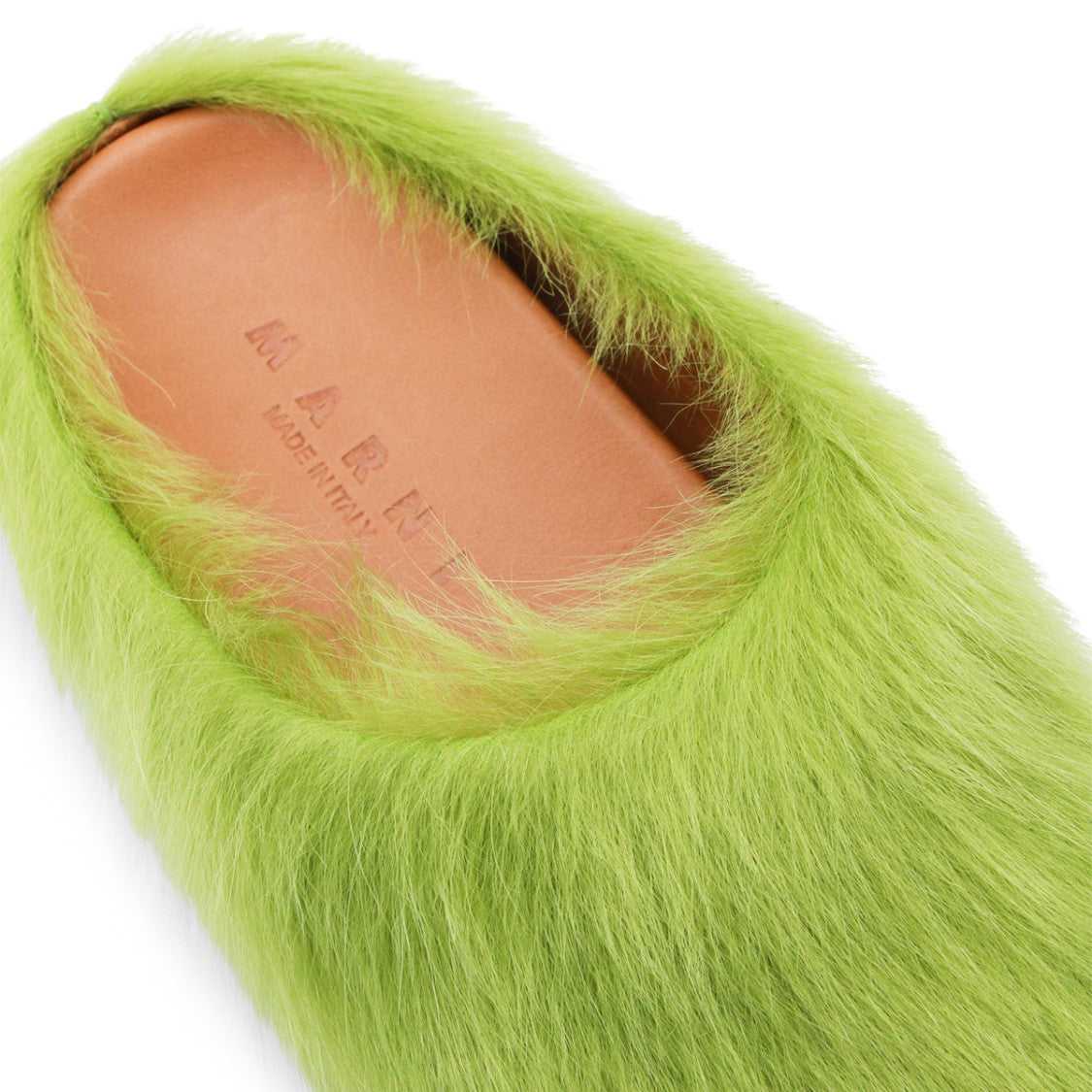 Marni Acid Green Leather Sandals