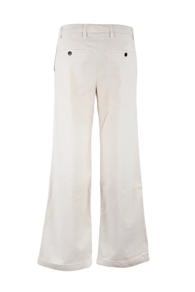 Myths Cropped Wide-Leg Trousers With Concealed Fastening And Clean Lines