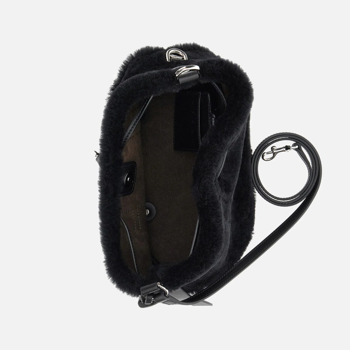 Hogan H01r Hocket Mini Shearling Shoulder Bag