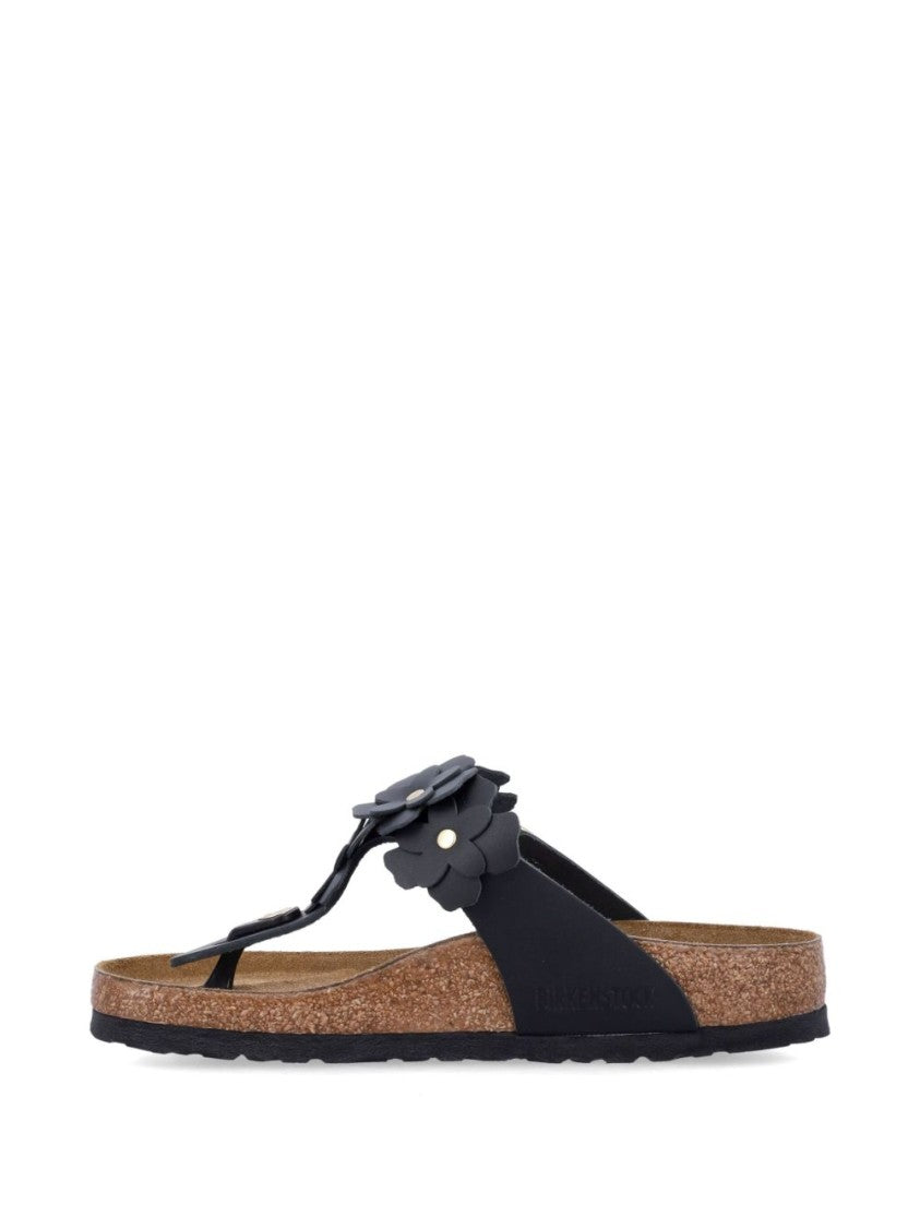 Birkenstock Classic Thong Sandals With Floral Embellishments
