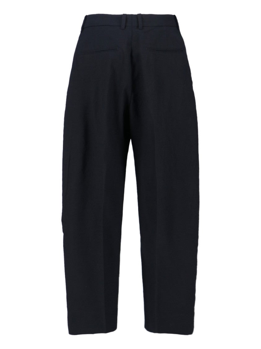 Studio Nicholson Classic Tailored Black Trousers With Straight Leg Design