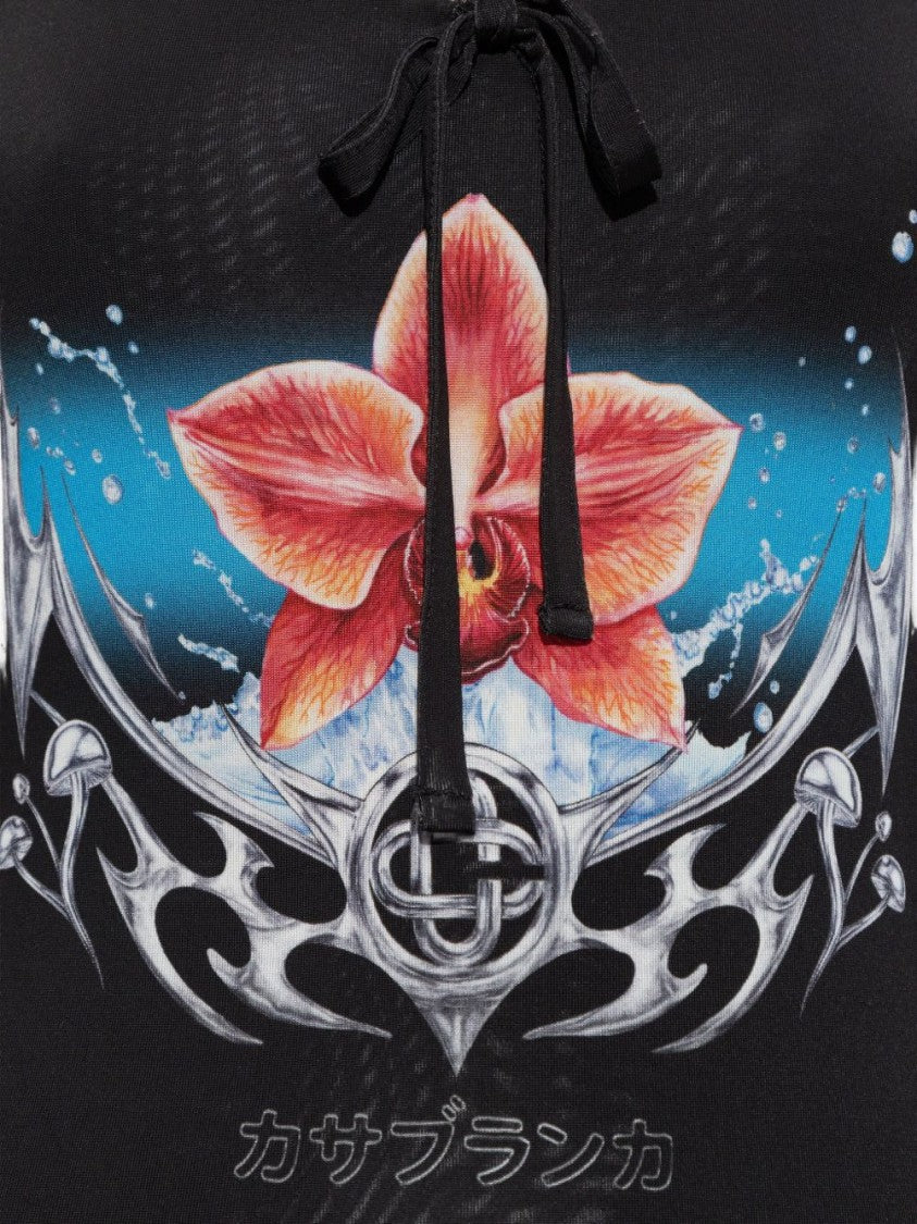 Casablanca Sleeveless Fitted Midi Dress