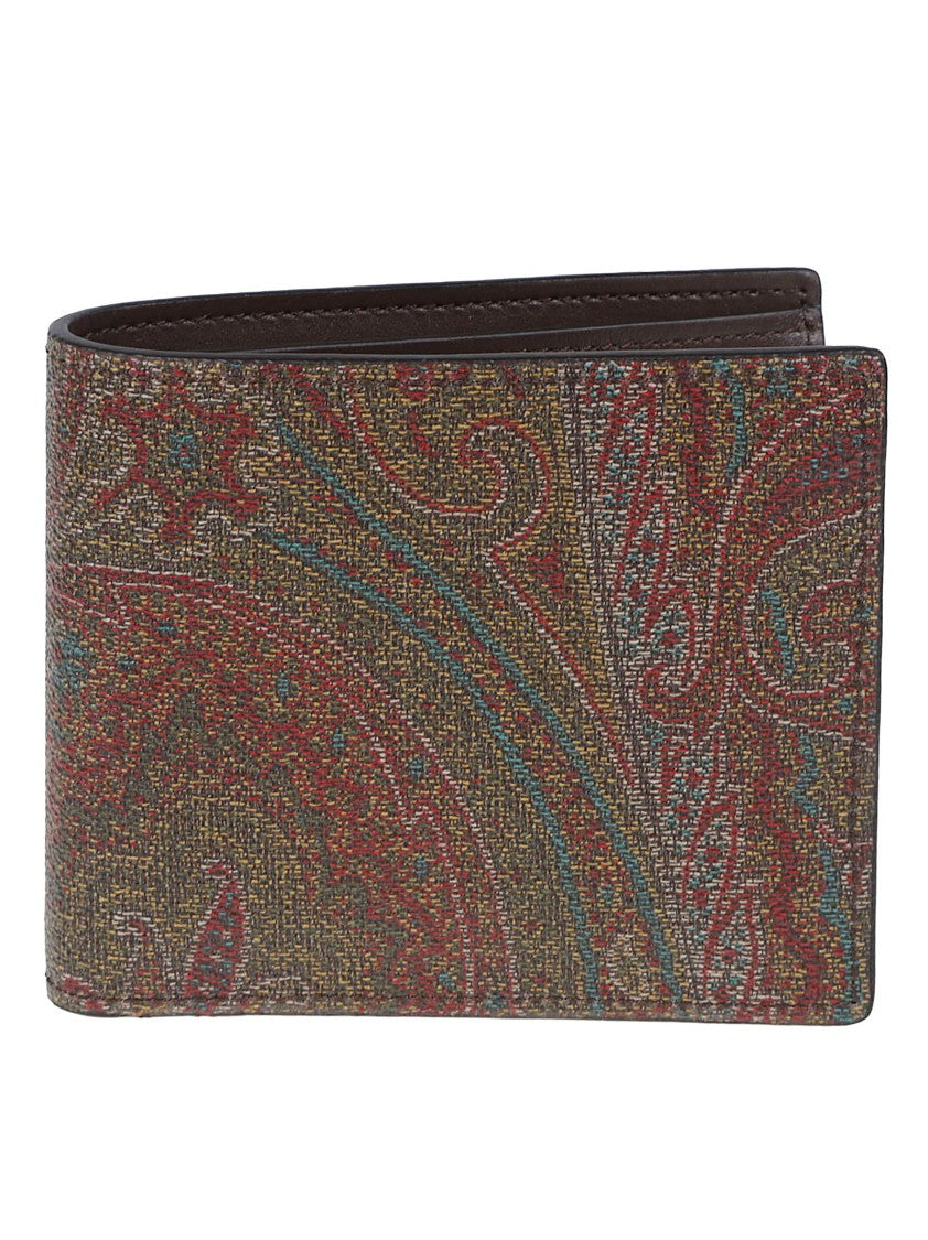 Etro Arnica Paisley Cotton-Blend Wallet