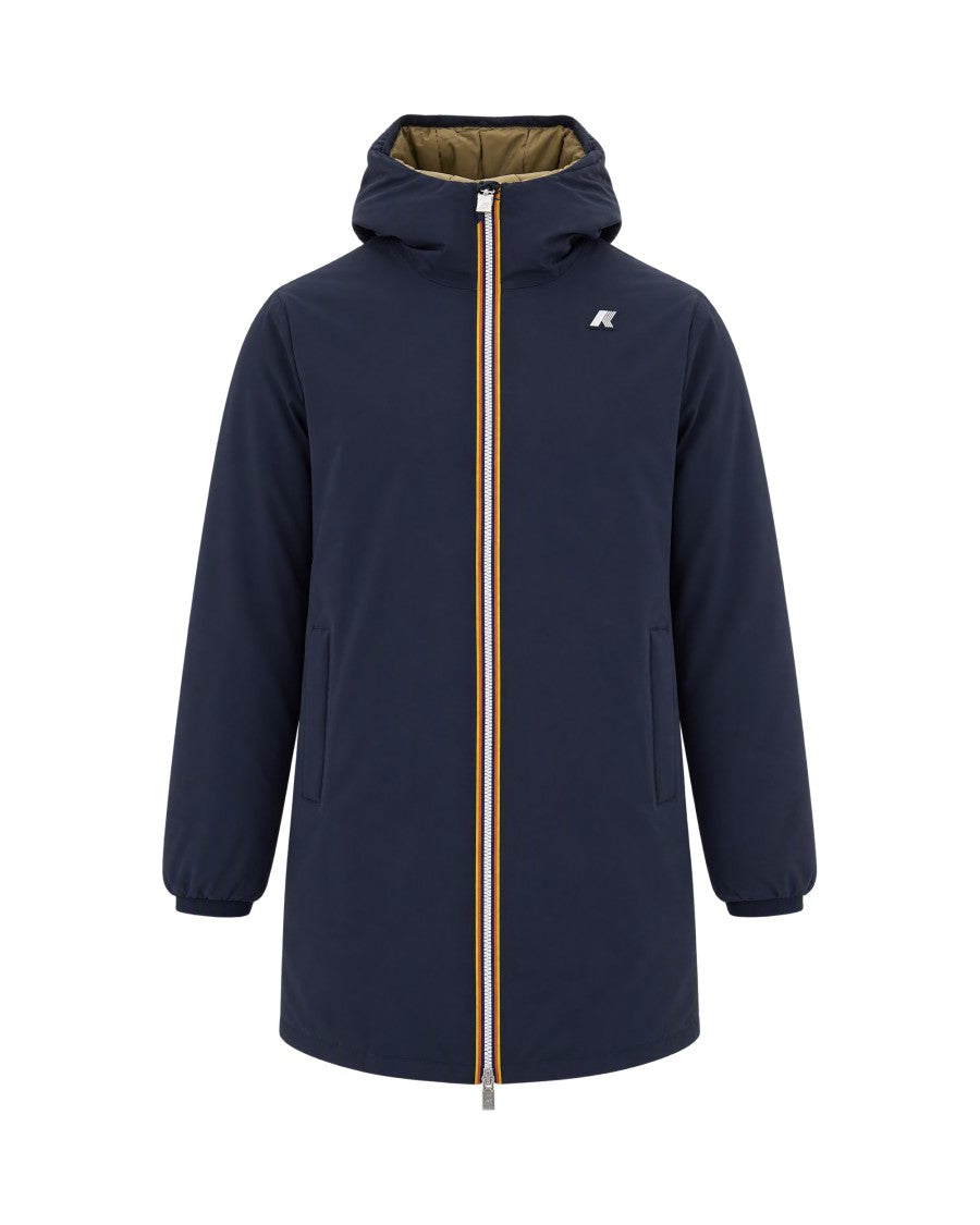 K-Way Reversible Double-Sided Warm Jacket With Adjustable Hood